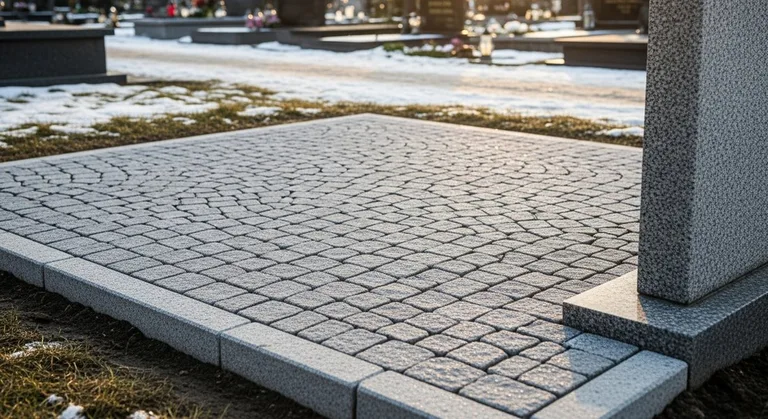 Брусчатка с гранитным цоколем по периметру, образец ПМ013 в Нижнем Новгороде