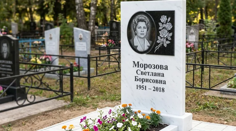 Памятник с гравировкой роз — выполненная работа «Морозова» в Нижнем Новгороде