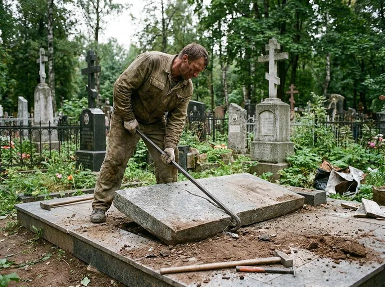 Демонтаж гранитной плитки и мощения участка в Нижнем Новгороде