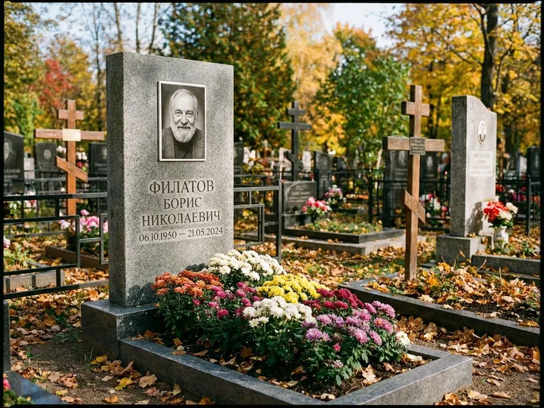 Керамический портрет с цветником в Нижнем Новгороде