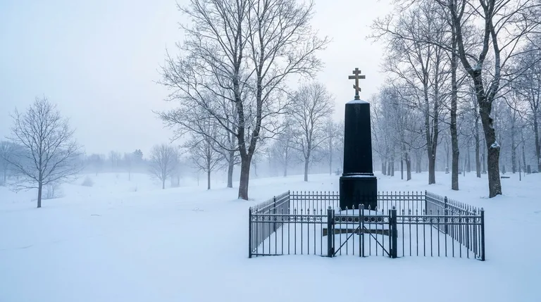 Установка гранитного памятника мастерами «Мастер Каменев» на Калитниковском кладбище