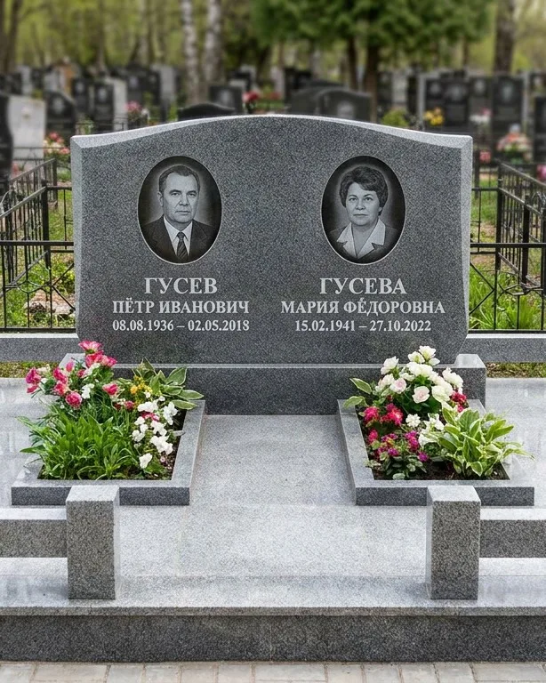 Памятник под ключ из белого мрамора в Нижнем Новгороде
