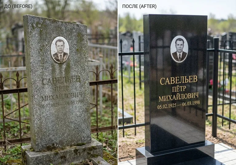 Комплексная реставрация старого памятника: до и после в Нижнем Новгороде