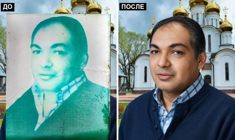 Ретушь фото на памятник — цветокоррекция и колоризация: до и после в Нижнем Новгороде