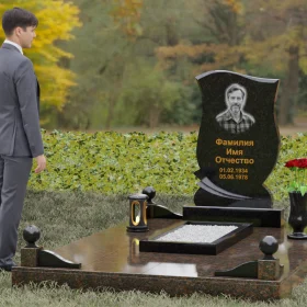 Гранитный вертикальный памятник - П106
