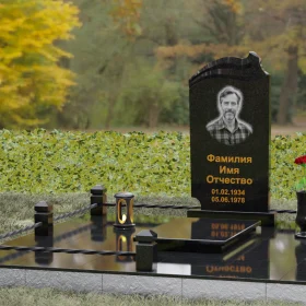 Вертикальный памятник П149 гранитный светский - П149