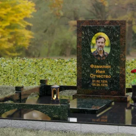 Светский вертикальный гранитный памятник П154 - П154