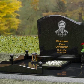 Гранитный вертикальный памятник П155 светский - П155