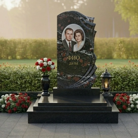 Гранитный мемориальный комплекс, гранит амфиболит
