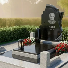 Гранитный памятник светский для мемориального комплекса - ПН446