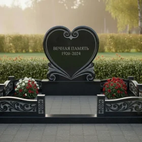 Гранитный светский вертикальный памятник - ПН523