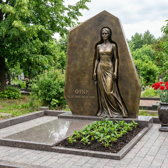 Памятник из бронзы в форме книги