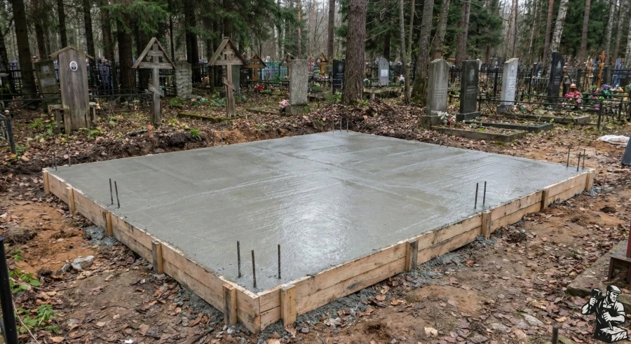 monolitnyj-betonnyj-fundament-plita-kladbishche