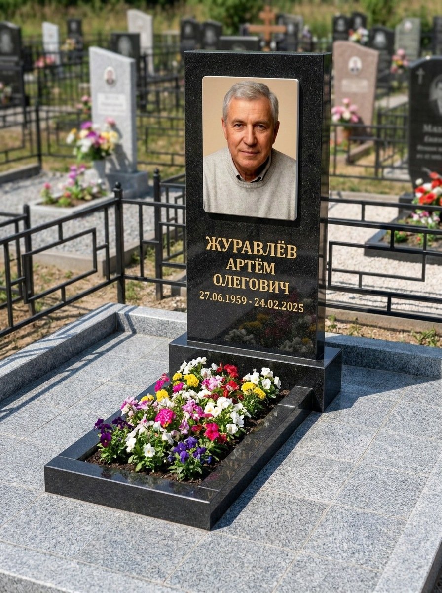 Портрет на памятнике в Нижнем Новгороде — Выцветшее фото восстановили — керамогранит 180×240 мм
