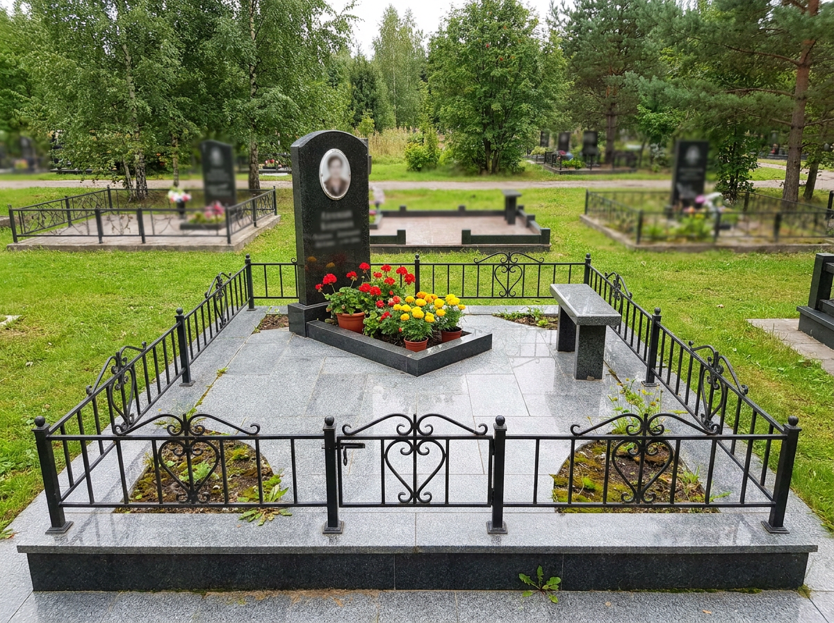 Благоустройство могилы в Нижнем Новгороде — пример 3