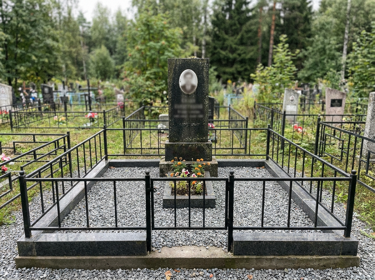 Благоустройство могилы в Нижнем Новгороде — пример 4