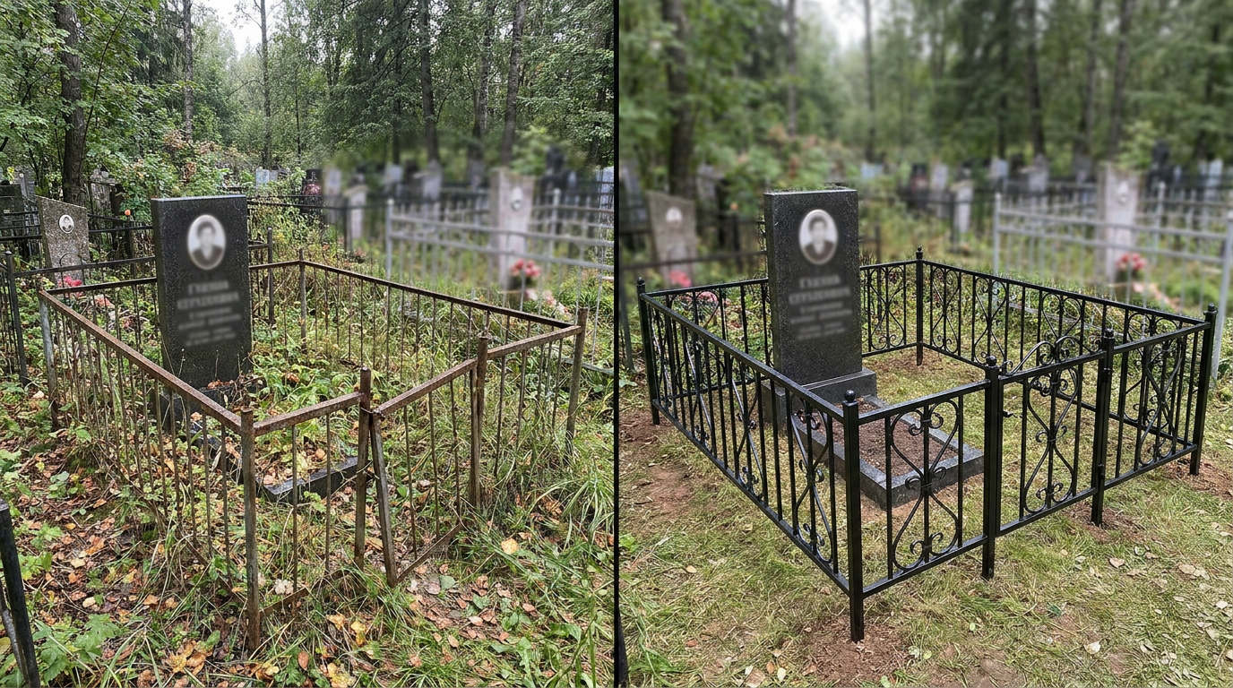 Установка ограды в Нижнем Новгороде — пример 2