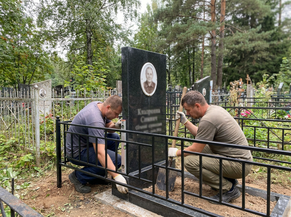 Установка ограды в Нижнем Новгороде — пример 3
