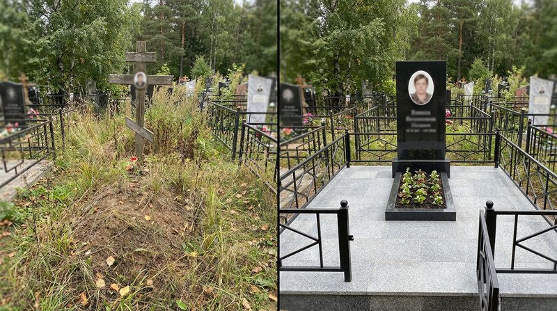 Установка памятника в Нижнем Новгороде — пример 1